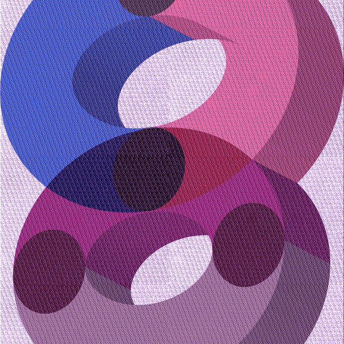 Patterned Dark Magenta Purple Rug, pat2119pur