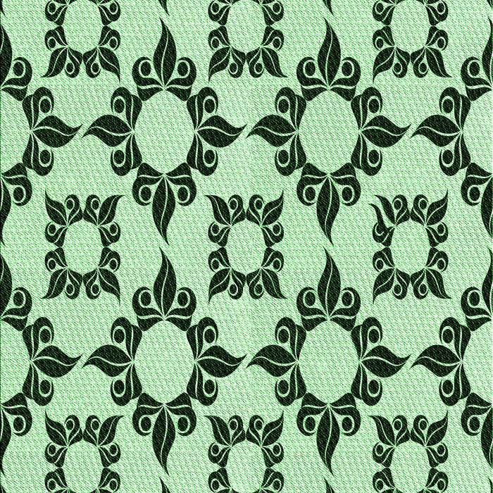 Patterned Medium Forest Green Rug, pat212grn