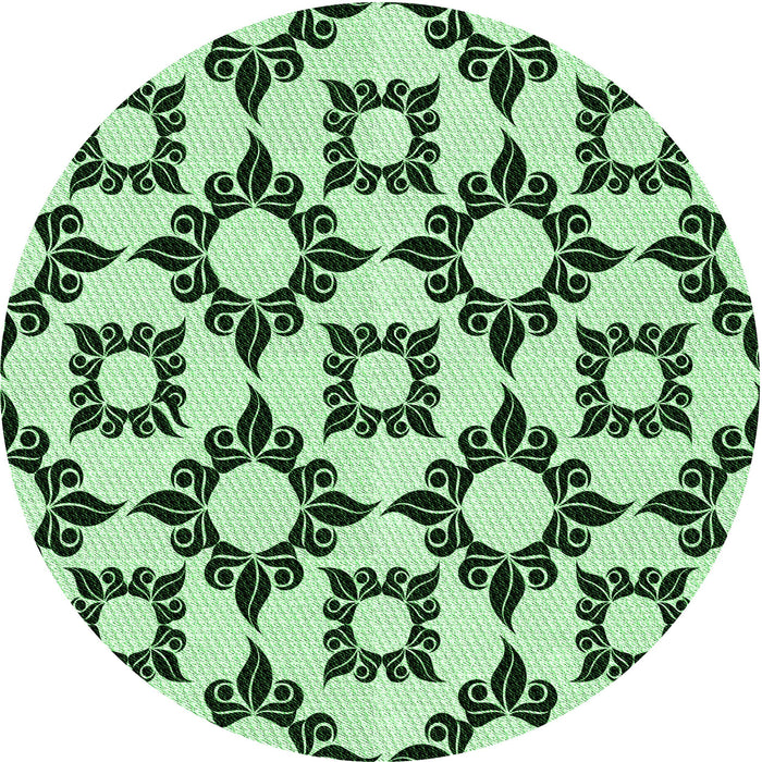 Square Patterned Medium Forest Green Rug, pat212grn