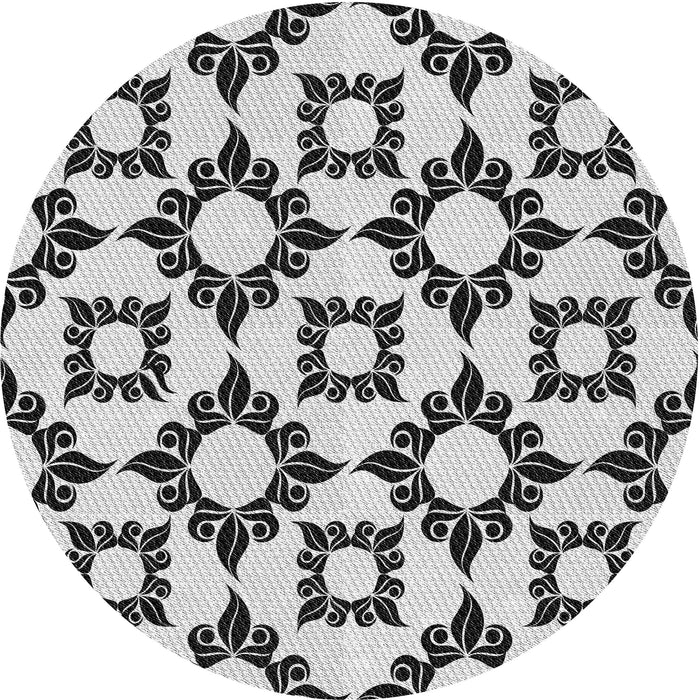 Square Machine Washable Transitional Platinum Gray Rug in a Living Room, wshpat212gry