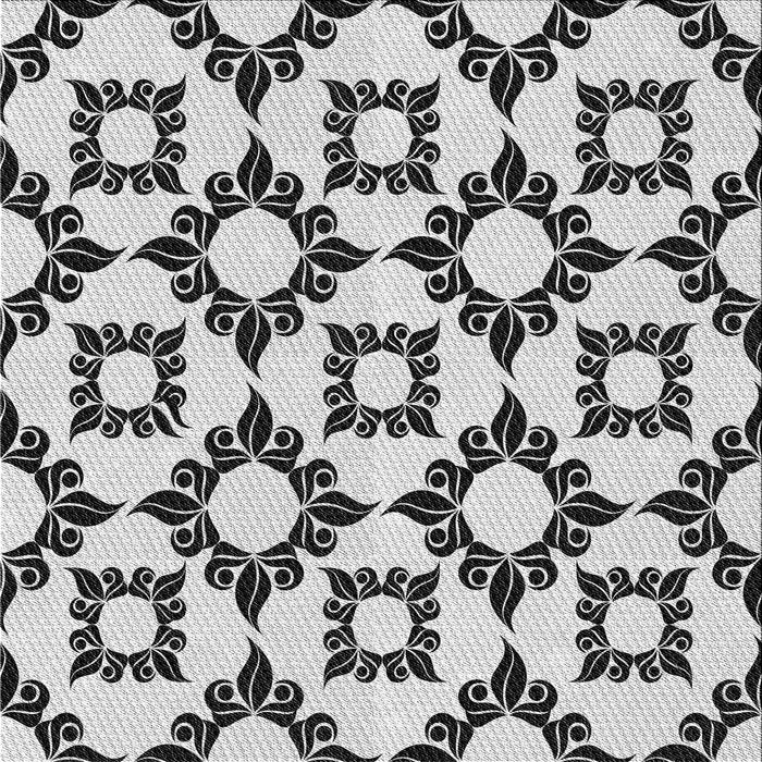 Round Patterned Platinum Gray Rug, pat212gry