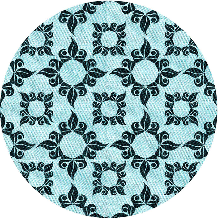 Square Machine Washable Transitional Blue Rug in a Living Room, wshpat212lblu