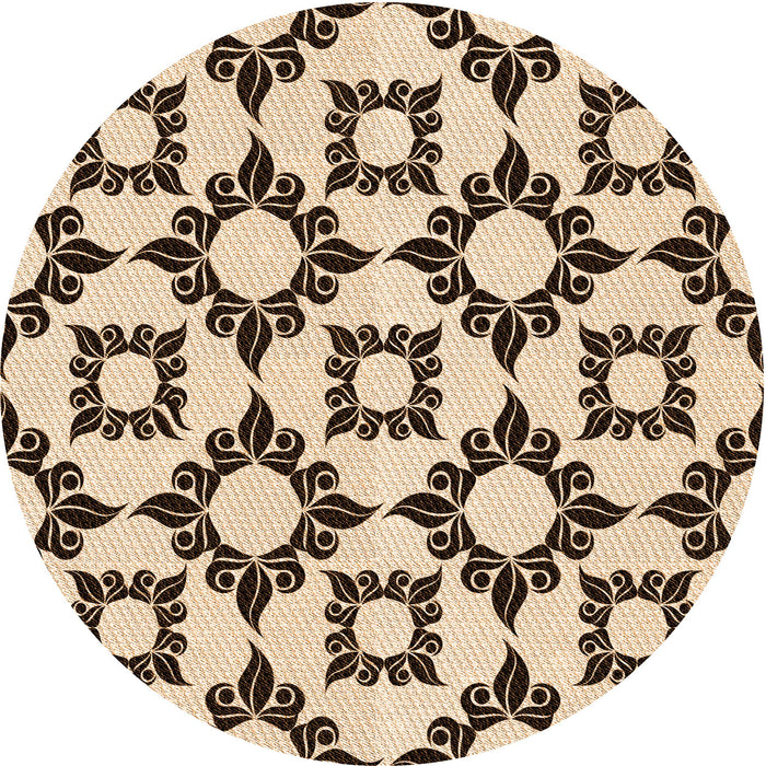 Square Machine Washable Transitional Golden Blonde Gold Rug in a Living Room, wshpat212org