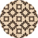 Square Patterned Golden Blonde Gold Rug, pat212org