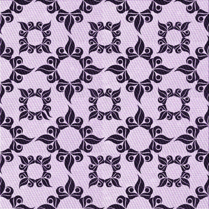 Round Patterned Purple Rug, pat212pur