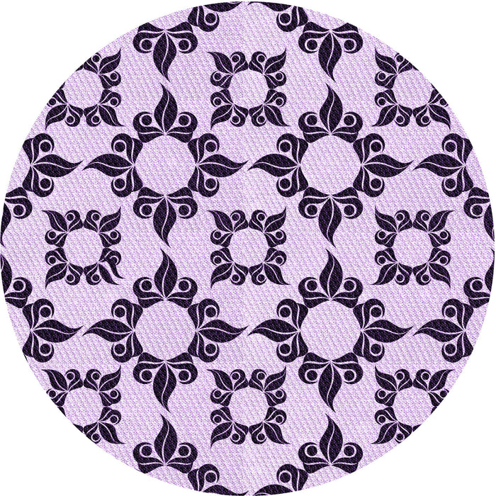 Square Machine Washable Transitional Purple Rug in a Living Room, wshpat212pur