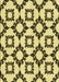 Machine Washable Transitional Mustard Yellow Rug, wshpat212yw