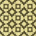 Round Patterned Mustard Yellow Rug, pat212yw