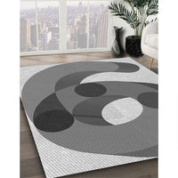 Patterned Cloud Gray Rug, pat2120gry