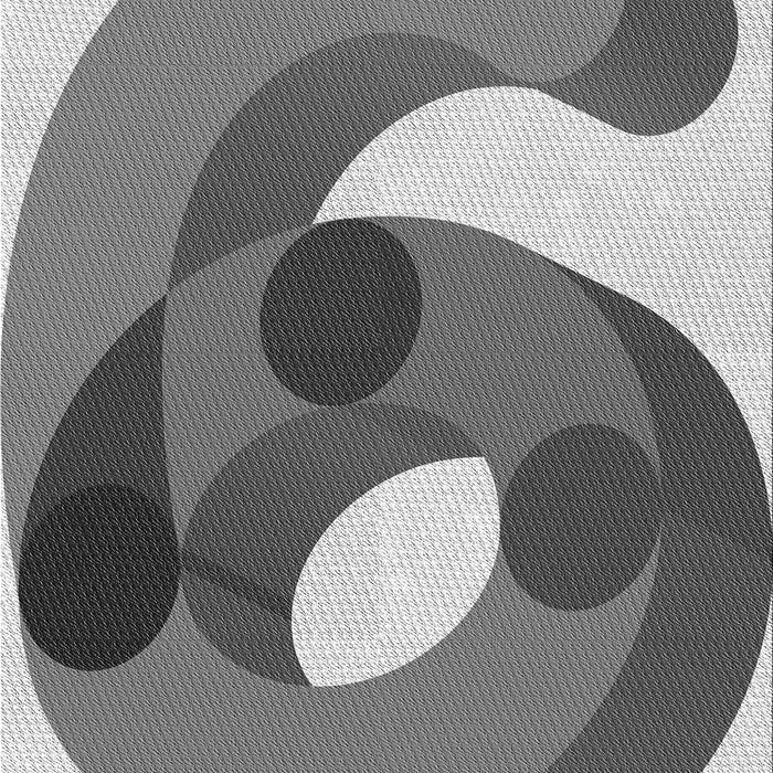 Patterned Cloud Gray Rug, pat2120gry