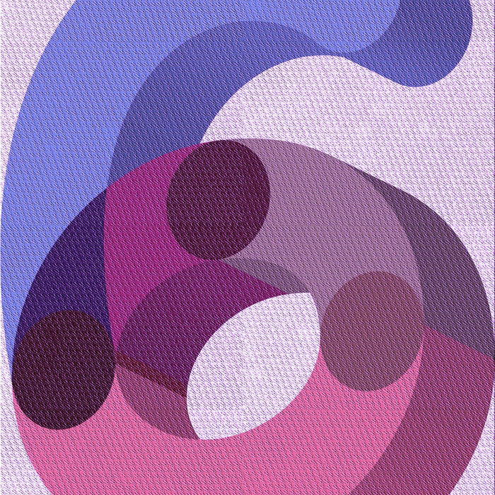 Patterned Bright Lilac Purple Rug, pat2120pur