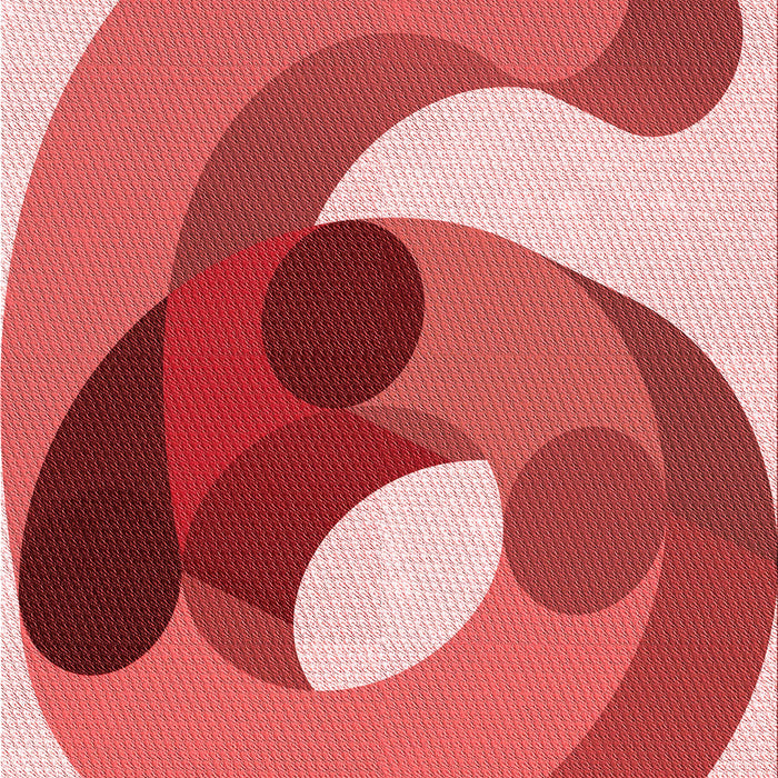 Machine Washable Transitional Light Coral Pink Rug, wshpat2120rd