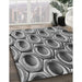 Patterned Cloud Gray Rug in Family Room, pat2121gry