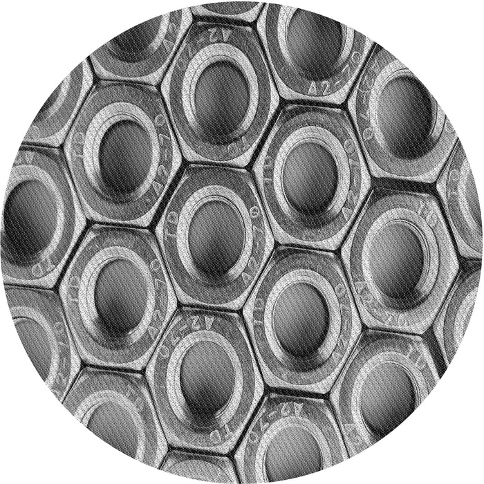 Square Machine Washable Transitional Cloud Gray Rug in a Living Room, wshpat2121gry