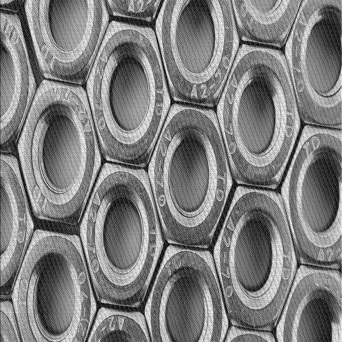 Patterned Cloud Gray Rug, pat2121gry