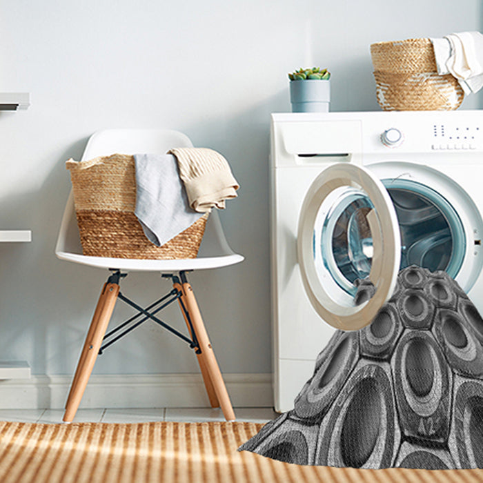 Machine Washable Transitional Cloud Gray Rug in a Washing Machine, wshpat2121gry