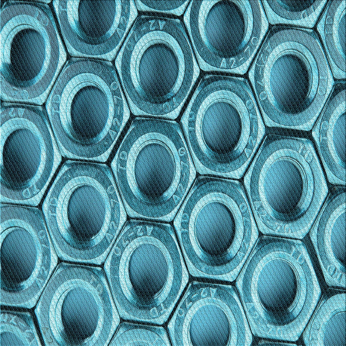 Round Machine Washable Transitional Teal Green Rug, wshpat2121lblu