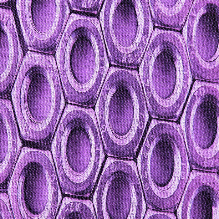 Patterned Violet Purple Rug, pat2121pur