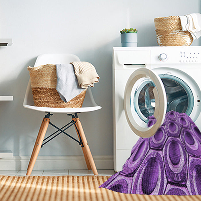 Machine Washable Transitional Violet Purple Rug in a Washing Machine, wshpat2121pur