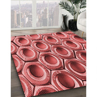 Patterned Red Rug, pat2121rd