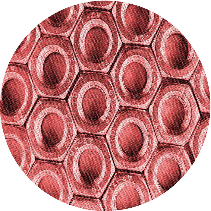 Square Machine Washable Transitional Red Rug in a Living Room, wshpat2121rd