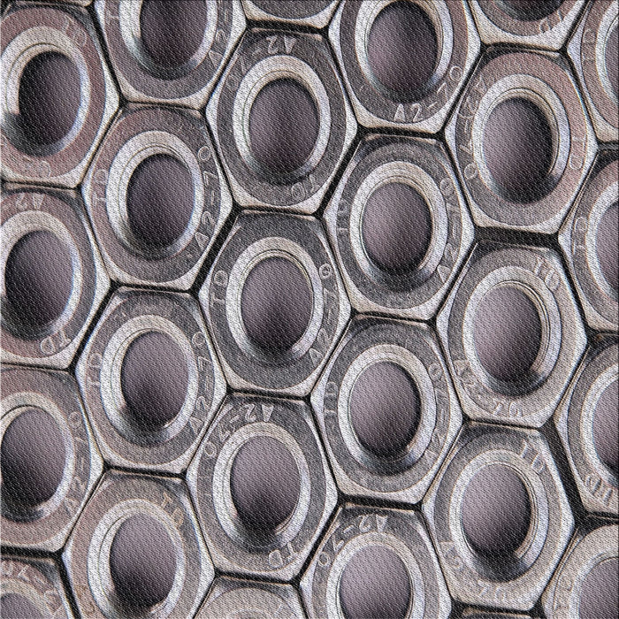 Square Patterned Purple Novelty Rug, pat2121