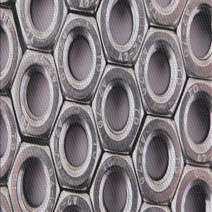 Patterned Purple Novelty Rug, pat2121