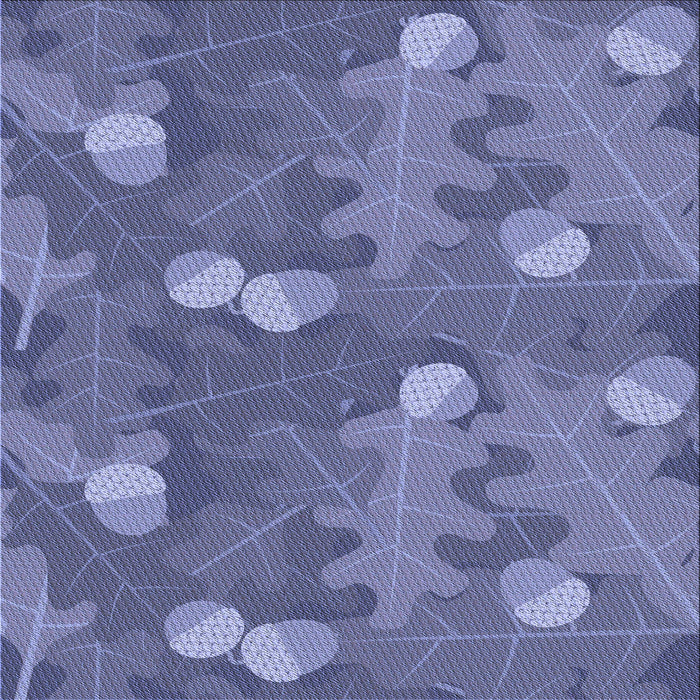 Round Machine Washable Transitional Deep Periwinkle Purple Rug, wshpat2122blu