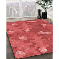 Patterned Red Rug, pat2122rd