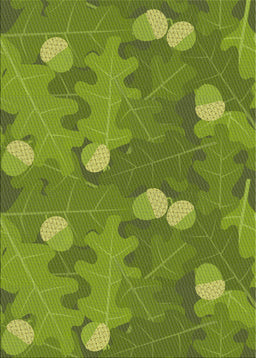 Patterned Pistachio Green Novelty Rug, pat2122
