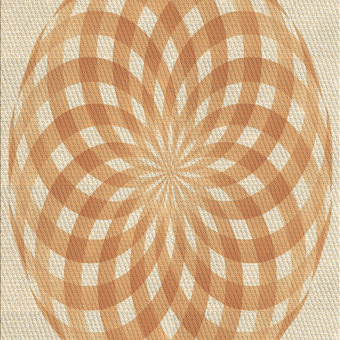 Patterned Khaki Gold Rug, pat2123brn