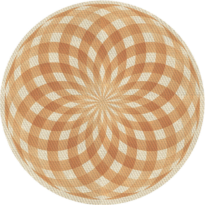 Square Machine Washable Transitional Khaki Gold Rug in a Living Room, wshpat2123brn