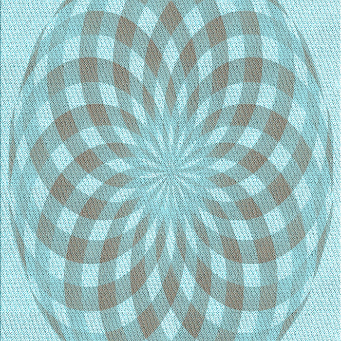 Patterned Blue Rug, pat2123lblu