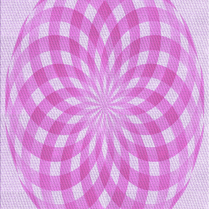 Machine Washable Transitional Blossom Pink Rug, wshpat2123pur