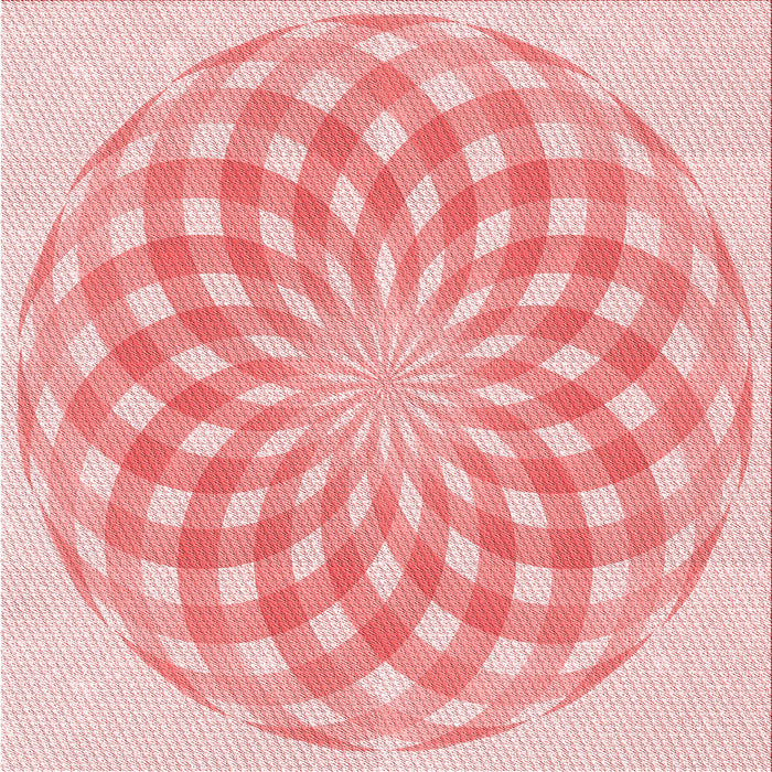 Round Machine Washable Transitional Red Rug, wshpat2123rd