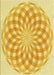 Patterned Chrome Gold Yellow Rug, pat2123yw