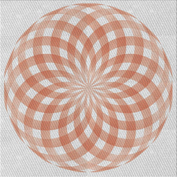 Square Patterned Copper Red Pink Novelty Rug, pat2123