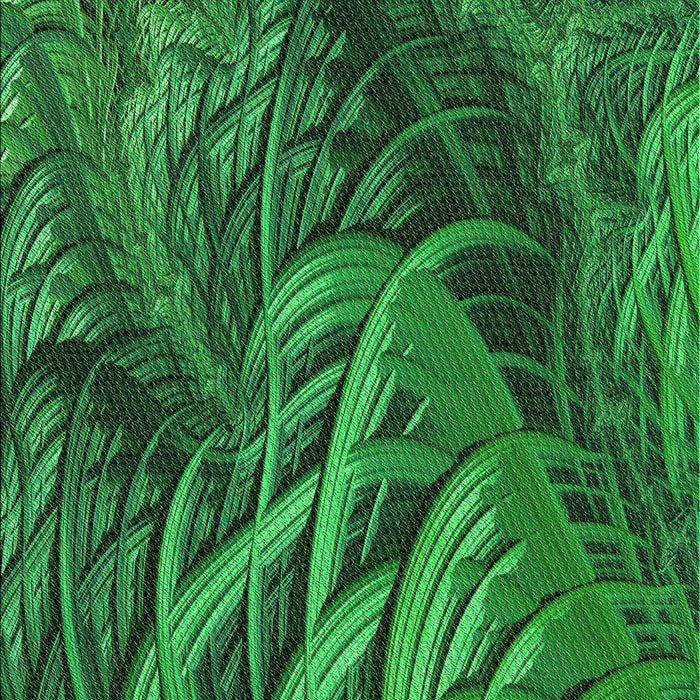 Machine Washable Transitional Deep Emerald Green Rug, wshpat2124grn