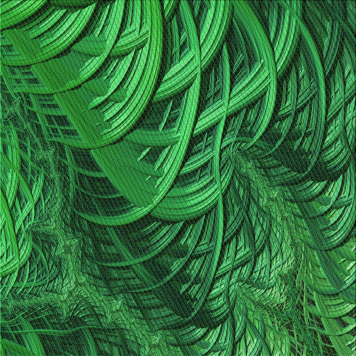 Round Patterned Deep Emerald Green Rug, pat2124grn