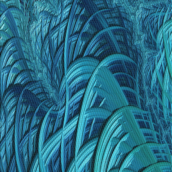 Patterned Deep Sky Blue Rug, pat2124lblu