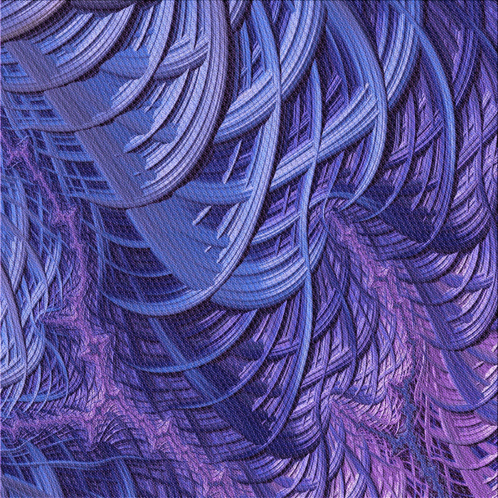 Round Patterned Light Slate Blue Rug, pat2124pur