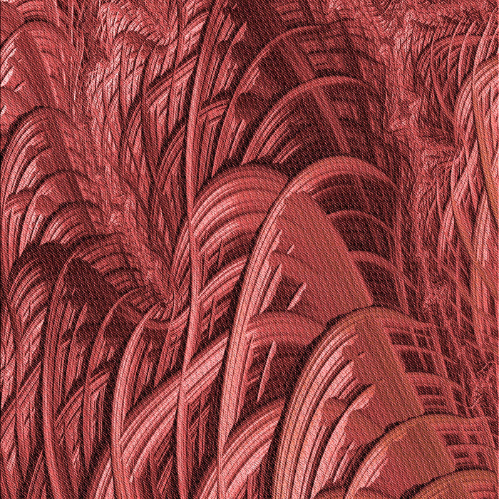 Patterned Red Rug, pat2124rd