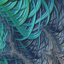 Sideview of Machine Washable Transitional Macaw Blue Green Rug, wshpat2124