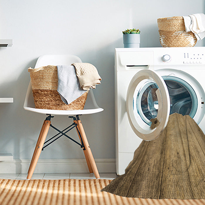 Machine Washable Transitional Light Brown Rug in a Washing Machine, wshpat2125brn