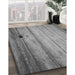 Patterned Gray Rug in Family Room, pat2125gry