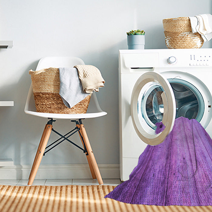 Machine Washable Transitional Purple Rug in a Washing Machine, wshpat2125pur