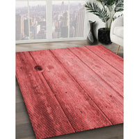 Patterned Red Rug, pat2125rd