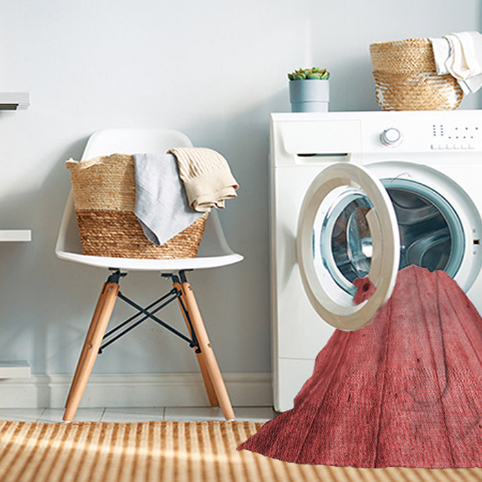 Machine Washable Transitional Red Rug in a Washing Machine, wshpat2125rd