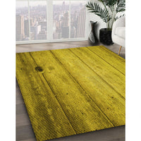 Patterned Dark Bisque Brown Rug, pat2125yw