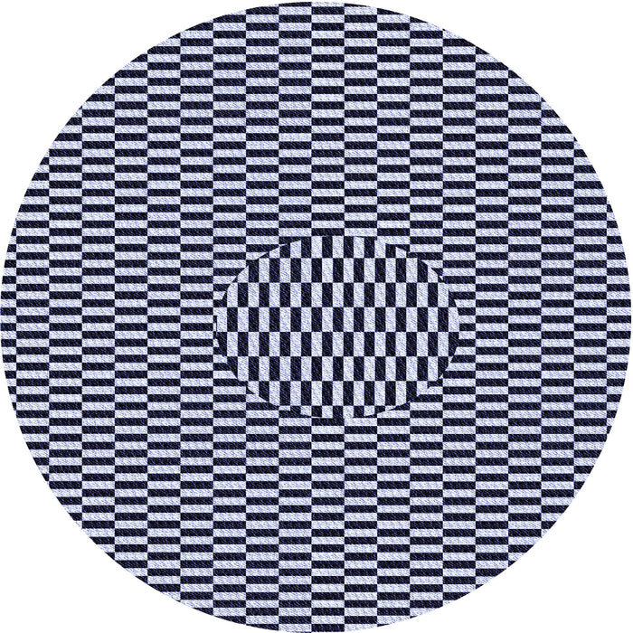 Square Patterned Night Blue Rug, pat2126blu